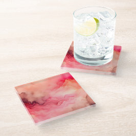 Farbenfrohe Rauch Art Untersetzer