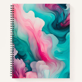 Farbenfrohe Raucher-Art-Spirale-Notebook Notizbuch