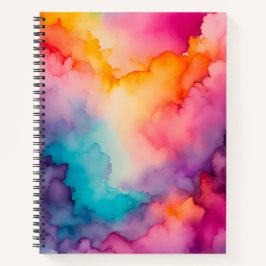 Farbenfrohe Raucher-Art-Spirale-Notebook Notizbuch