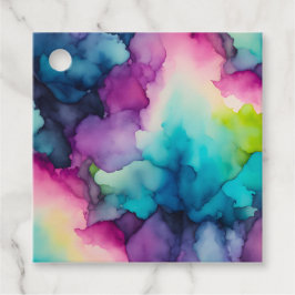 Farbenfrohe Raucherkunstschilder Geschenkanhänger