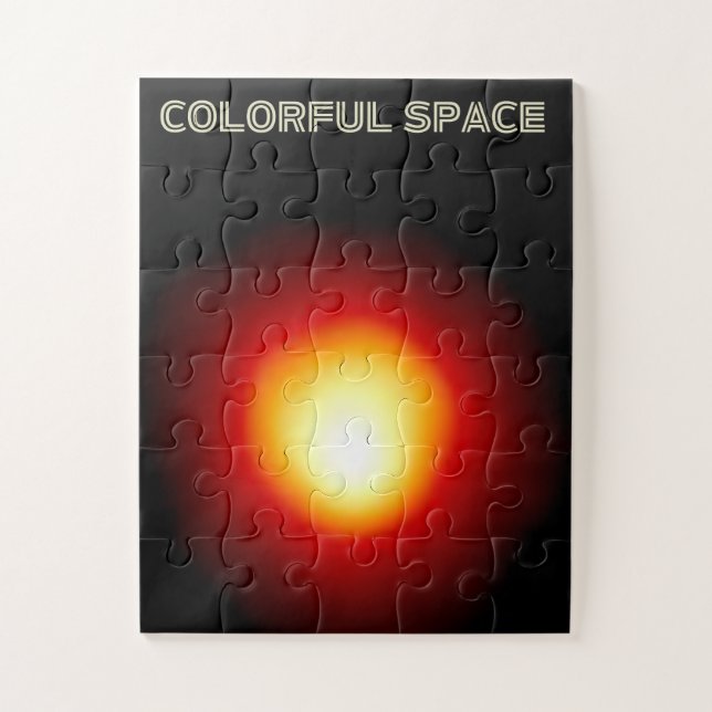 Farbenfrohe Räumlichkeiten - lebendige Galaxy Art  Puzzle (Vertikal)