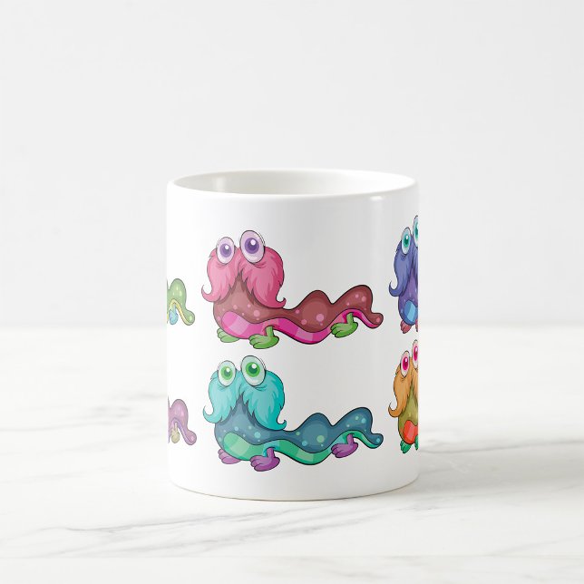 Farbenfrohe Raupen Spaß Whimsical Kaffeetasse (Von Creator hochgeladen)