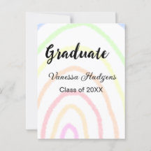 Farbenfrohe Regenbogen-Boho-Abschluss geben Jahr