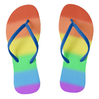 Farbenfrohe Regenbogen-Custom FlipFlops