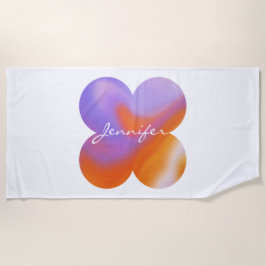 Farbenfrohe Regenbogen Gradient Beach Handtuch