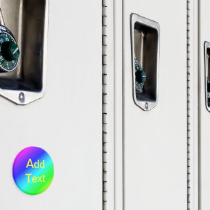 Farbenfrohe Regenbogen Grün Blau Lila Diagonal Ble Magnet