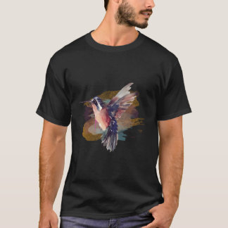 Farbenfrohe Regenbogen Hummingbird Summer Hoodie T-Shirt