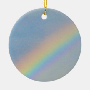 Farbenfrohe Regenbogen in Blue Sky, Foto Keramikornament