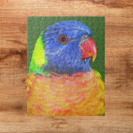 Farbenfrohe Regenbogen Lorikeet Parrot Foto Puzzle