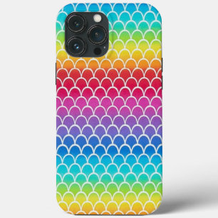 Farbenfrohe Regenbogen-Meerjungwaagen Case-Mate iPhone Hülle