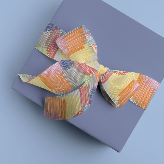 Farbenfrohe Regenbogen Moderne Randgruppe Satinband (Colorful rainbow Modern Fringe ribbon)