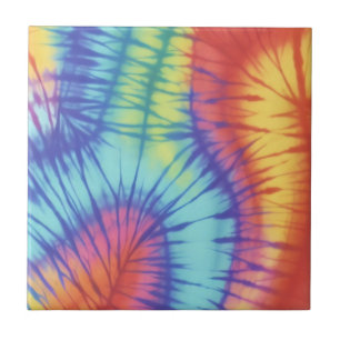 Farbenfrohe Regenbogen Multicolor-Gefärbte Krawatt Fliese