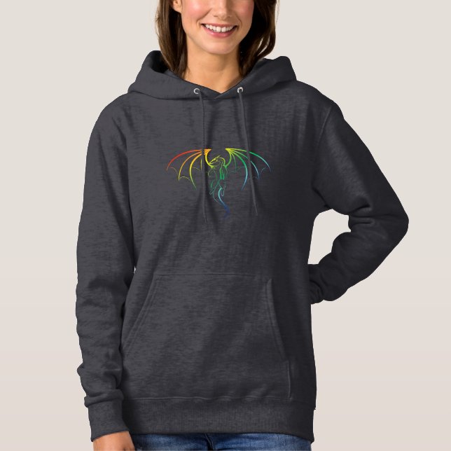 Farbenfrohe Regenbogen-Mythos Hoodie (Vorderseite)