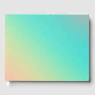 Farbenfrohe Regenbogen Ombre Gradient Blur Abstrak Gästebuch