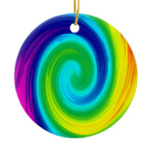 Farbenfrohe Regenbogen Swirl Abstraktes Kunstdesig