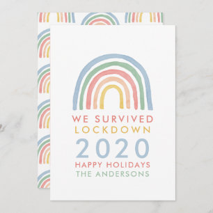 Farbenfrohe Regenbogen Weihnachten überlebten wir