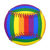 Farbenfrohe Regenbogenbaseball