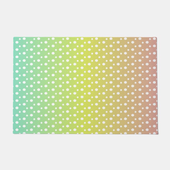 Farbenfrohe Regenbogenblasen Fußmatte (Vorderseite)