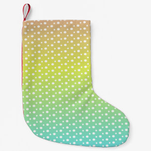 Farbenfrohe Regenbogenblasen Kleiner Weihnachtsstrumpf
