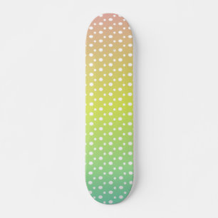 Farbenfrohe Regenbogenblasen Skateboard