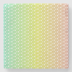 Farbenfrohe Regenbogenblasen Steinuntersetzer