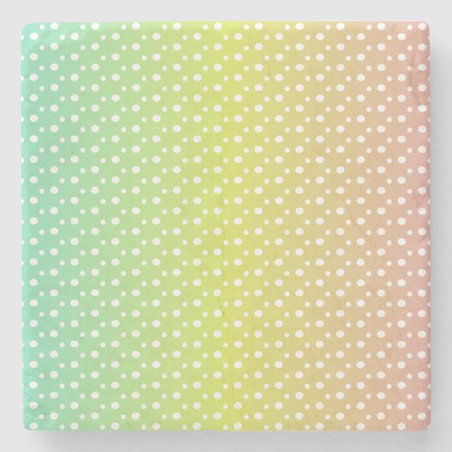 Farbenfrohe Regenbogenblasen Steinuntersetzer (Vorderseite)