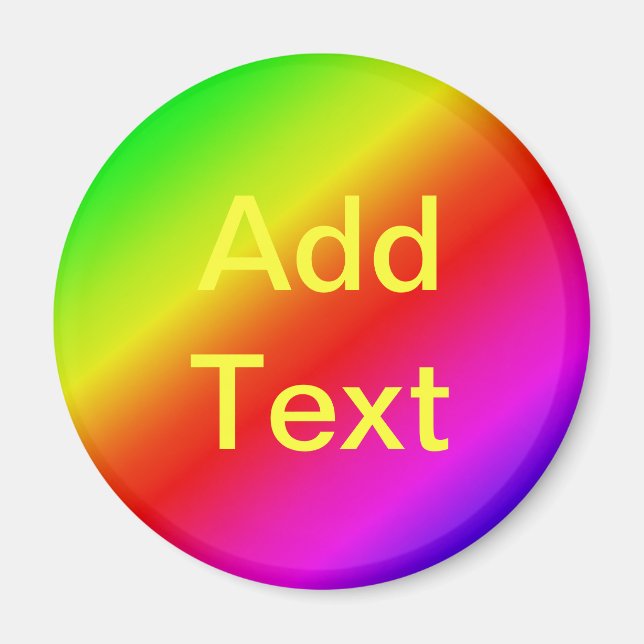 Farbenfrohe Regenbogenblende Diagonal Magnet (Vorne)