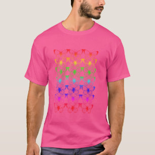 Farbenfrohe Regenbogenbutterfresser Macrolepidopte T-Shirt