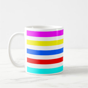 Farbenfrohe Regenbogencreme Kaffeetasse