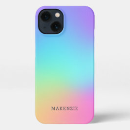 Farbenfrohe Regenbogenfarben abstrakte Muster iPho iPhone 13 Hülle