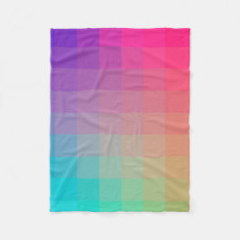 Farbenfrohe Regenbogenfarben glänzendes Design Fleecedecke