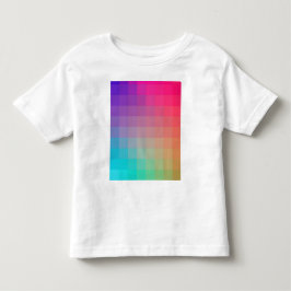 Farbenfrohe Regenbogenfarben glänzendes Design Kleinkind T-shirt
