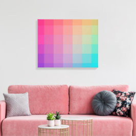 Farbenfrohe Regenbogenfarben glänzendes Design Leinwanddruck