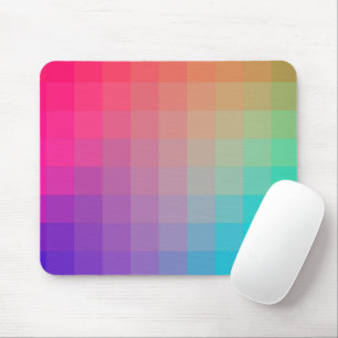 Farbenfrohe Regenbogenfarben glänzendes Design Mousepad