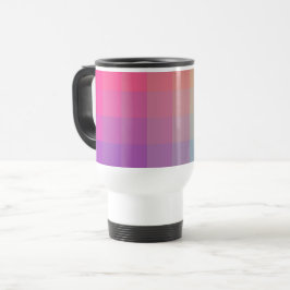 Farbenfrohe Regenbogenfarben glänzendes Design Reisebecher
