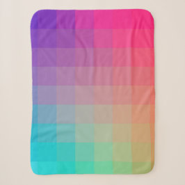 Farbenfrohe Regenbogenfarben glänzendes Design Sherpadecke