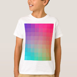 Farbenfrohe Regenbogenfarben glänzendes Design T-Shirt