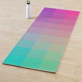 Farbenfrohe Regenbogenfarben glänzendes Design Yogamatte
