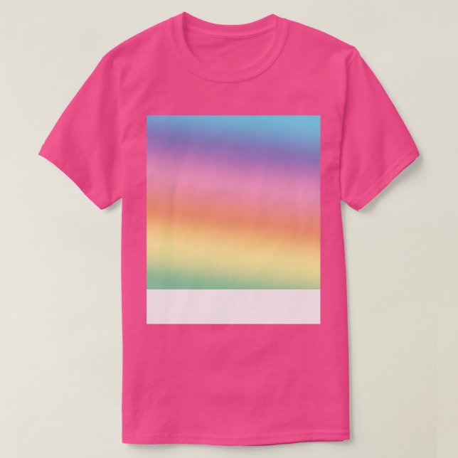 Farbenfrohe Regenbogenfarben Muster drucken T-Shirt (Design vorne)