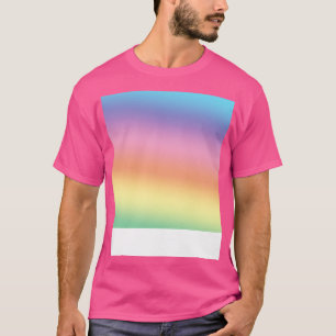 Farbenfrohe Regenbogenfarben Muster drucken T-Shirt