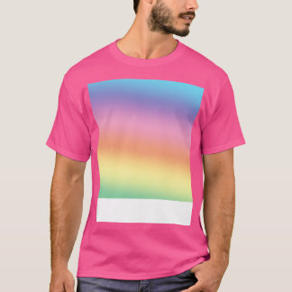 Farbenfrohe Regenbogenfarben Muster drucken T-Shirt
