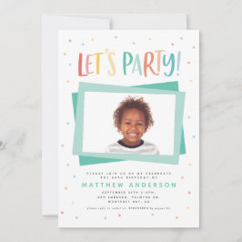 Farbenfrohe Regenbogengeburt zum Download - Party Einladung