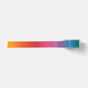 Farbenfrohe Regenbogenglanz Satinband