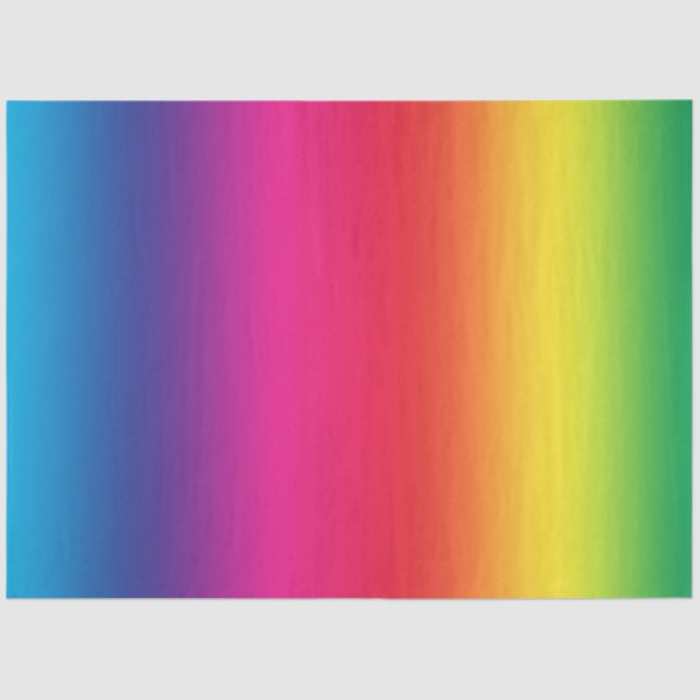 Farbenfrohe Regenbogenglanz Seidenpapier (Vorderseite)