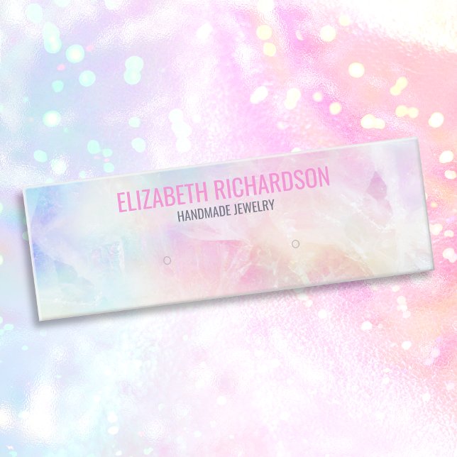 Farbenfrohe Regenbogenohr Juwelierhalter Mini Visitenkarte (Von Creator hochgeladen)