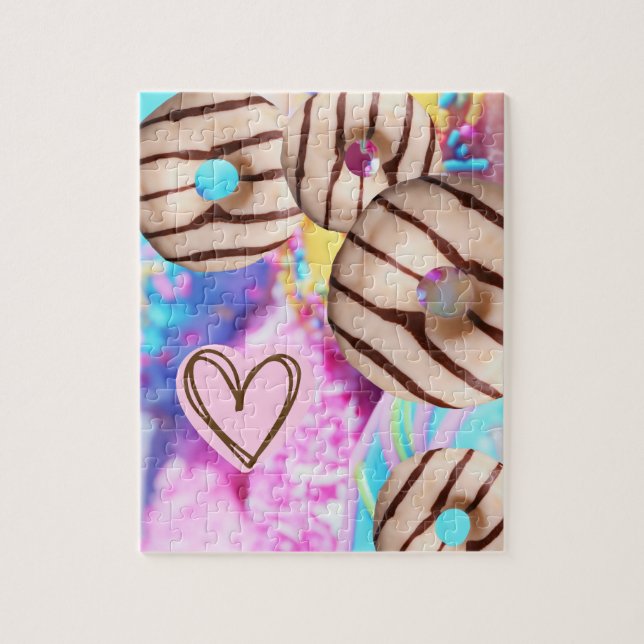 Farbenfrohe Regenbogenpuzzle Puzzle (Vertikal)