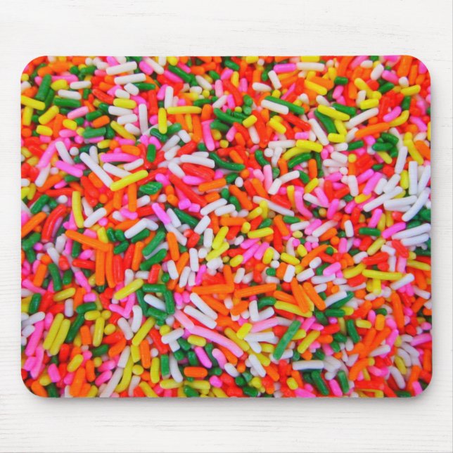 Farbenfrohe Regenbogensprinklen Mousepad (Vorne)