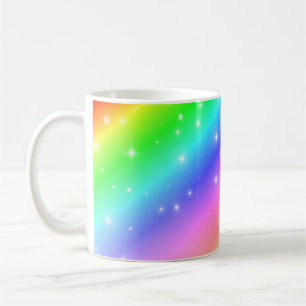 Farbenfrohe Regenbogensteine Kaffeetasse