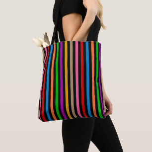 Farbenfrohe Regenbogenstreifen Linien Design - Sch