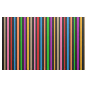 Farbenfrohe Regenbogenstreifen Linien Design - Sch Stoff